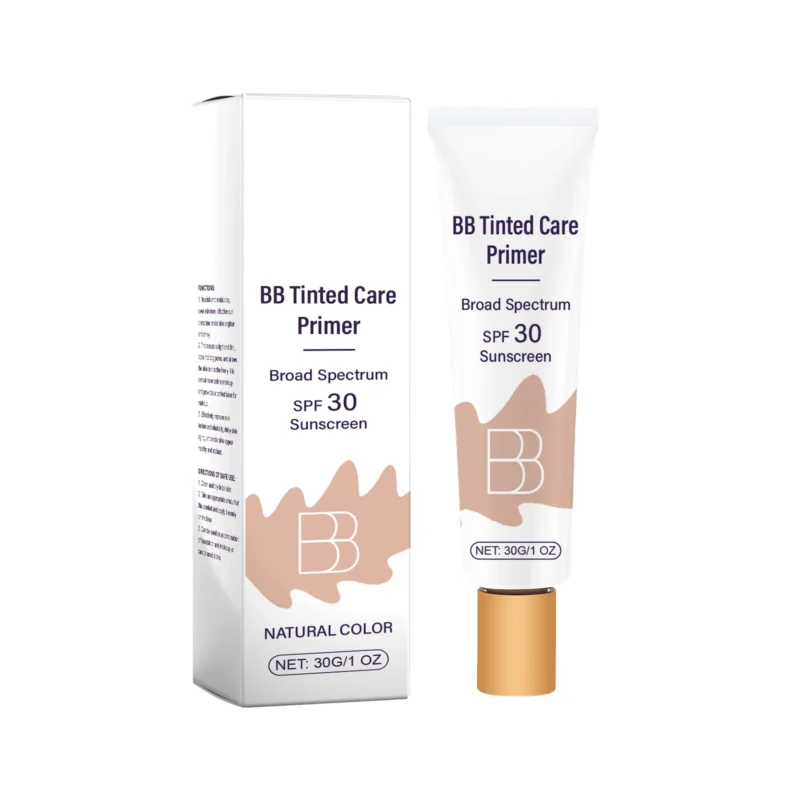 tinted-bb-cream-spf-30-natural-color-30g-primer-sunscreen-amz-fnkn9s9u-1 AMZ Tinted BB Cream in Natural Color with SPF 30, offering sun protection, coverage, and a flawless matte finish.