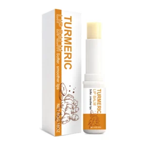 AMZ Turmeric Lip Balm 5g with Hyaluronic Acid for Soothing and Moisturizing Dry, Chapped Lips